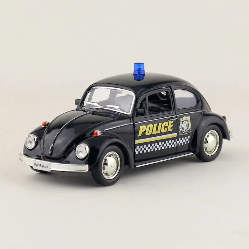 1:32 1967 Volkswagen Kever Politie Auto Klassieke Legering Automodel Diëst Metalen Speelgoedauto Model Simulatie Miniatuur Schaal X7