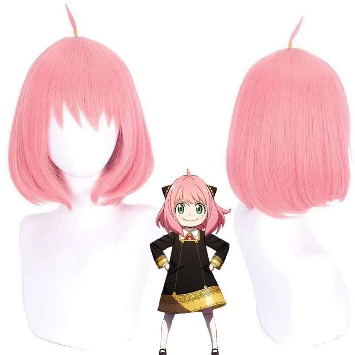 Parrucca cosplay Puella Magi Homura Akemi |   Parrucca intera nera intensa extra per foto di convenzione