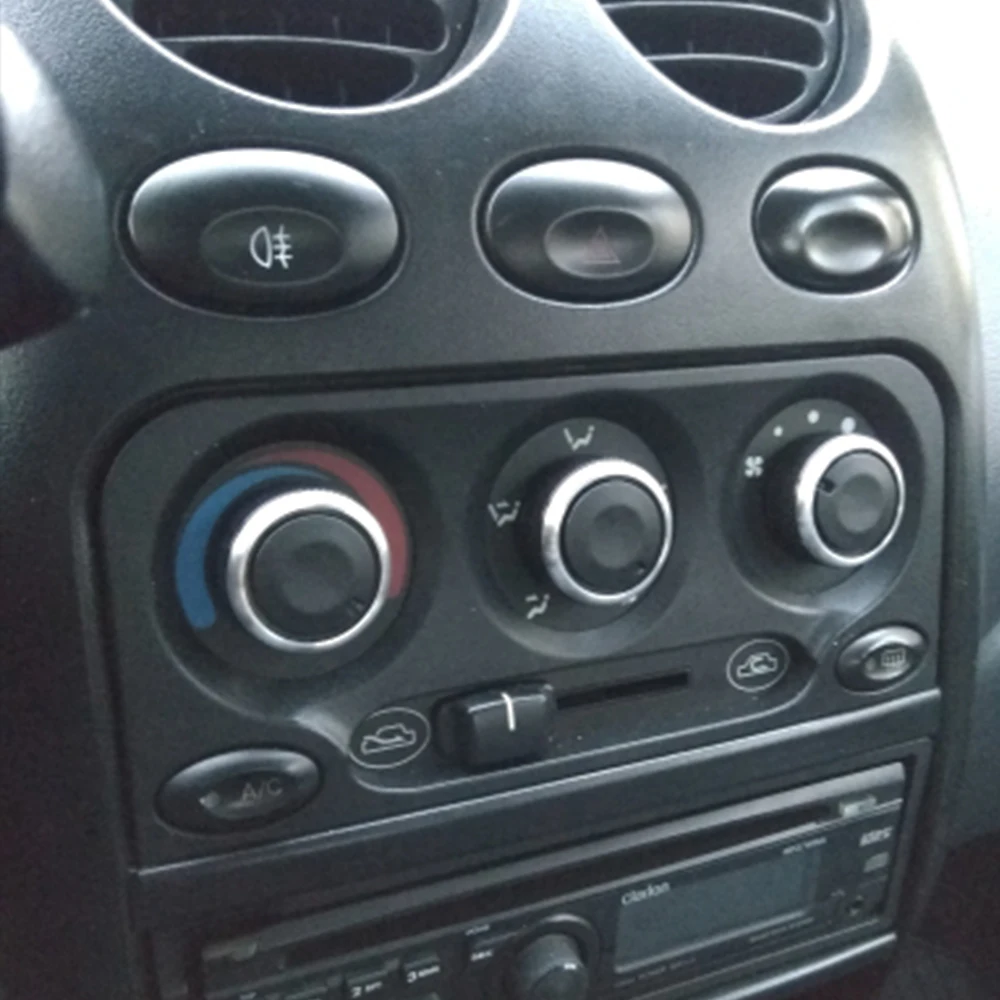 For Daewoo Matiz Chevrolet Joy Exclusive 98 Switch Knob Knobs Heater Heat Climate Control Buttons Dials Frame A/C Air Knob Cover