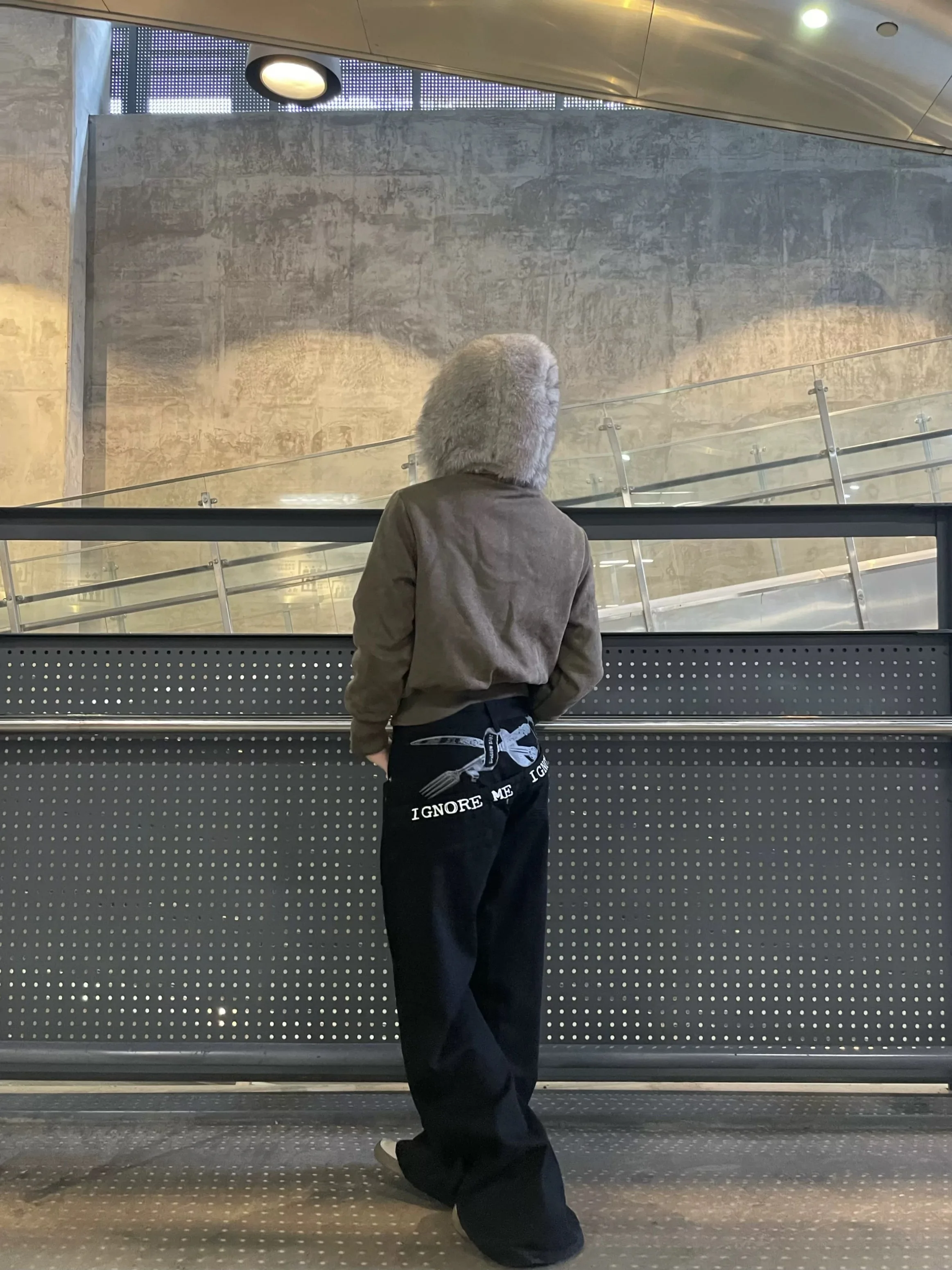 Damskie jeansy w stylu Y2K American Retro z nadrukiem liter, patchworkiem, luźne, w stylu spicy lazy, z wygiętymi nogawkami, modne.