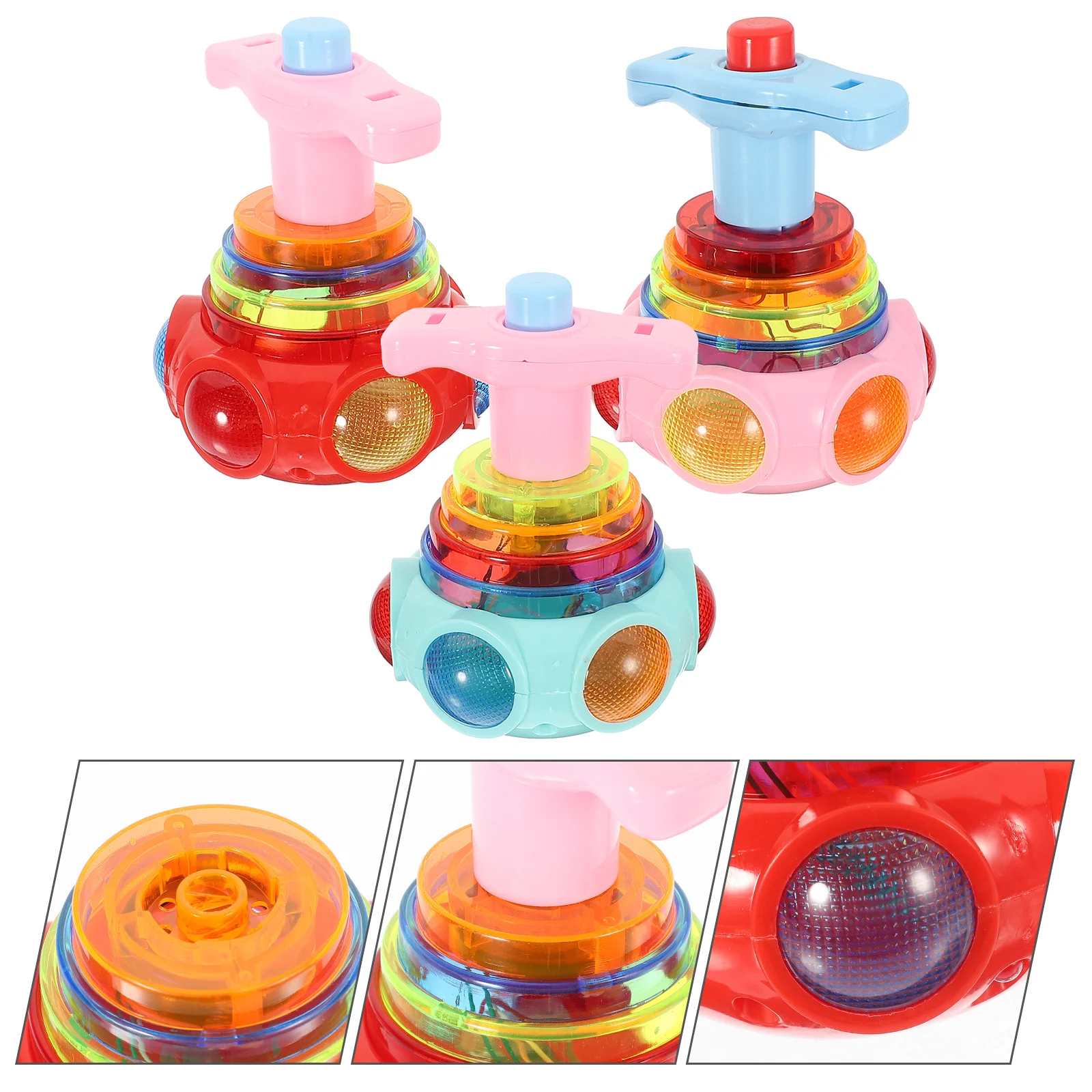 3 uds juguetes para niños Blipping Burst rueda giroscópica magnética Vintage Fidget Shine