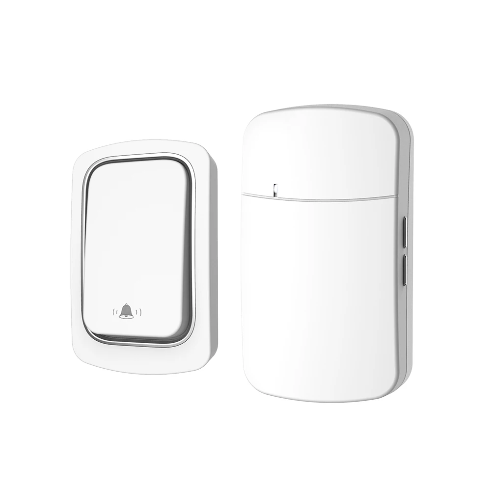 SIXWGH Draadloze Deurbel Geen Batterij nodig Waterdichte Zelfaangedreven Deurbel Sets Thuis Outdoor Kinetische Ring Chime Deurbel