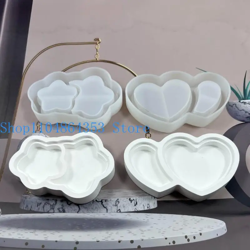 652f stars/love heart tray uv epoxy resin mould Quicks and tray transing tool
