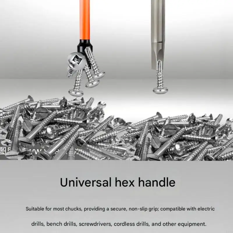 P9FB Precise Screwdriver Bits Anti Torques Waist Design Hardened Alloy Steel 50-150mm Multiple Sizes For Drilling