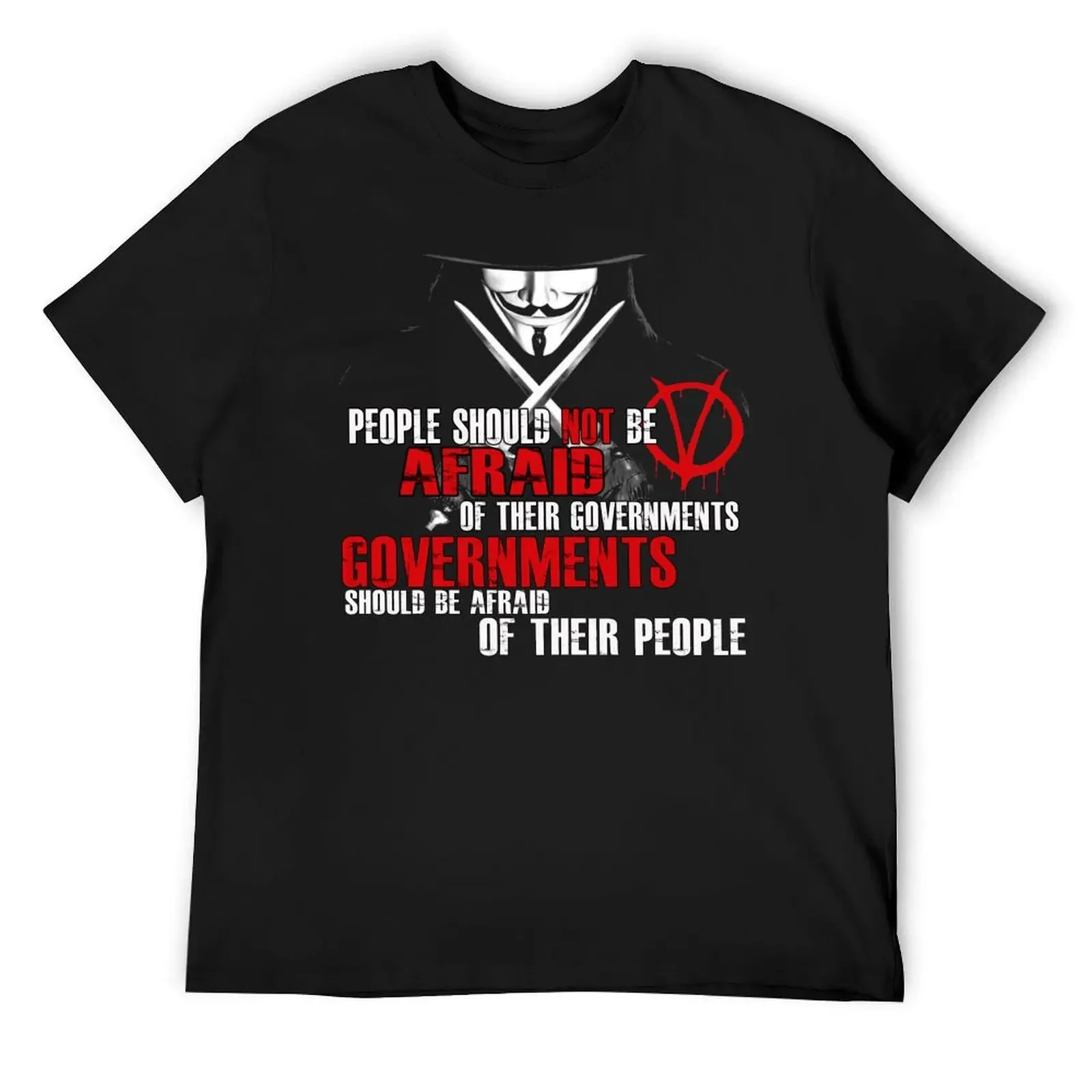 V FOR VENDETTA GUY FAWKES CONSPIRACY QUOTE T-Shirt