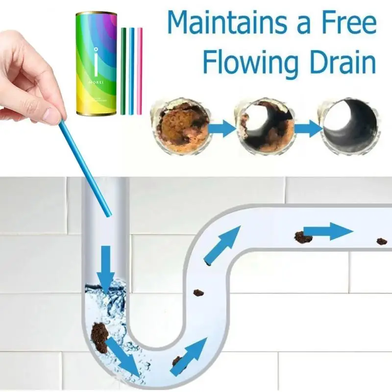 Drain Cleaner Spot Pipe Cleaner Kitchen Toilet Bathtub Sani Sticks Oil Decontamination Clean Sewer Household Cleaning Chemicals