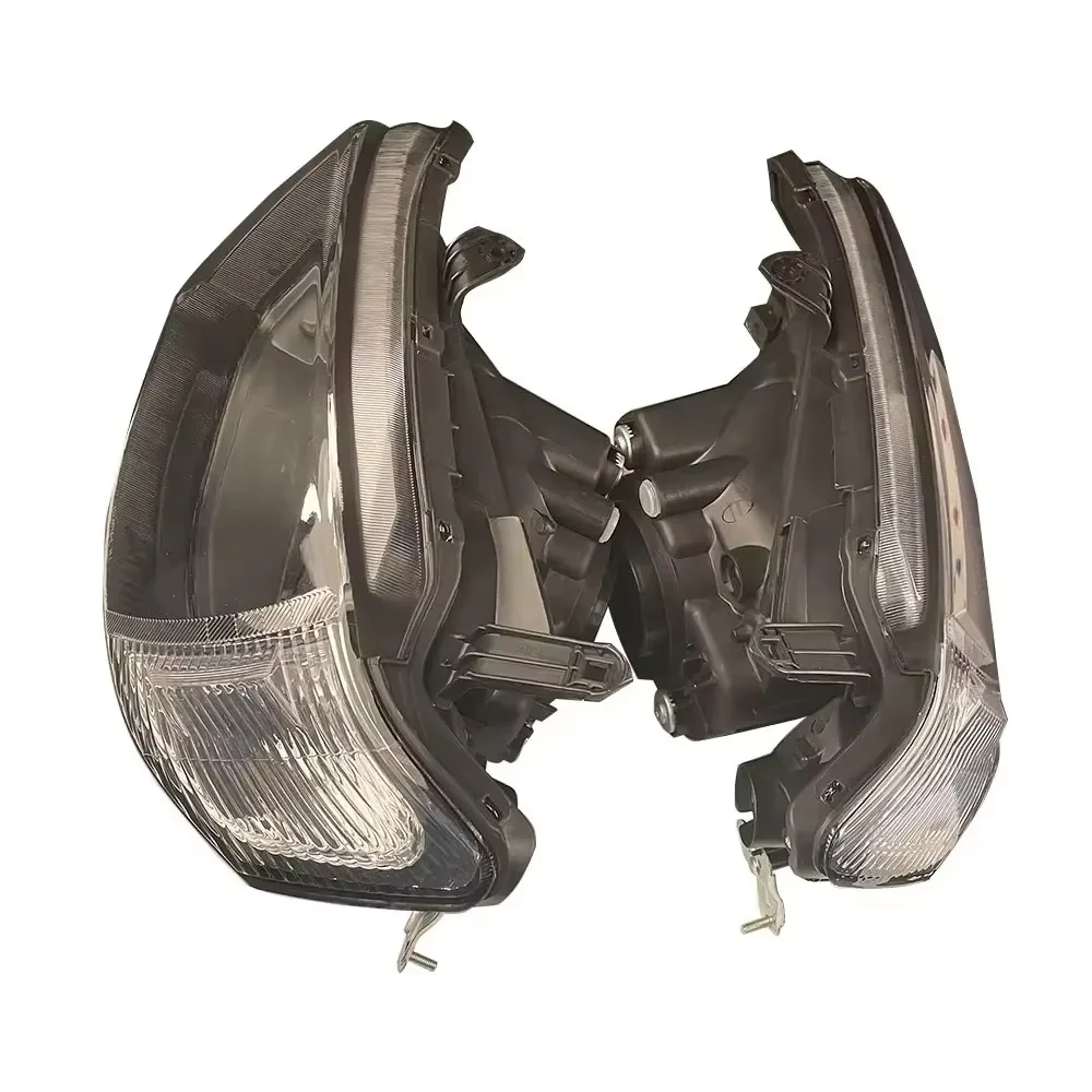 Pair Headlight For Mitsubishi L200 Triton KA4T KA5T KB9T 2005-2013 Black Housing Crystal Style Head Lamp OE 8301A823 8301A824