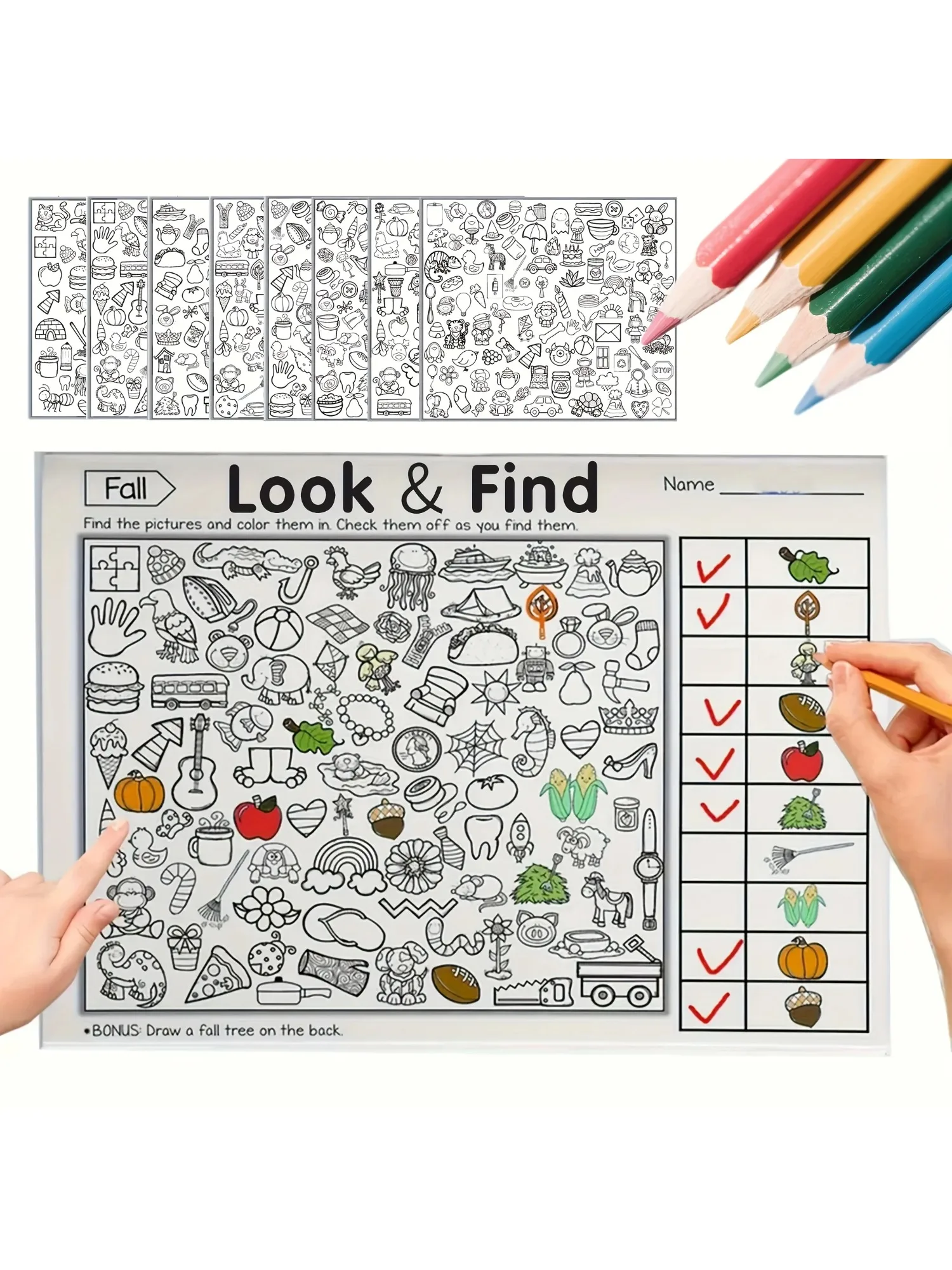 Livre d'activités de recherche pour enfants, livre de coloriage à objet caché, jeu éducatif interactif assorti, jeu de Puzzle d'apprentissage précoce