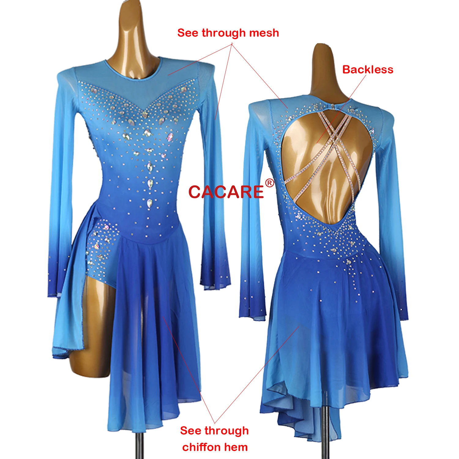 Eiskunstlauf Kleid Tanz Tragen Bühne Kostüm Kleidung Mädchen Kinder Kleidung Künstlerische Eislaufen Kleid Tanz Trikot Samba B017