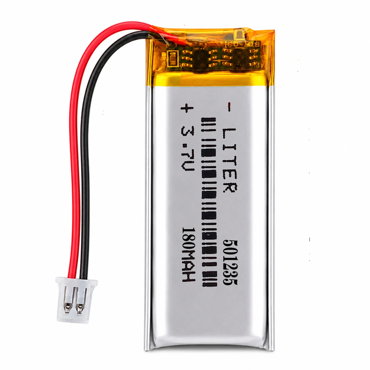 JST-Batterie aste en lithium polymère, 1.25mm, 2 broches, 501235 V, 3.7 mAh, veFuchsia, régularise 3 GPS Bluetooth mobile