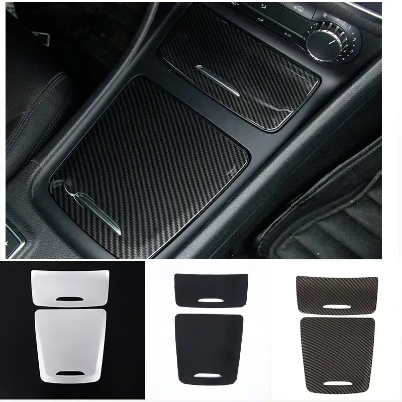 Automobile central control water cup storage panel ABS decorative for Mercedes Benz W176 A 180 220 CLA GLA 200 2013-2018