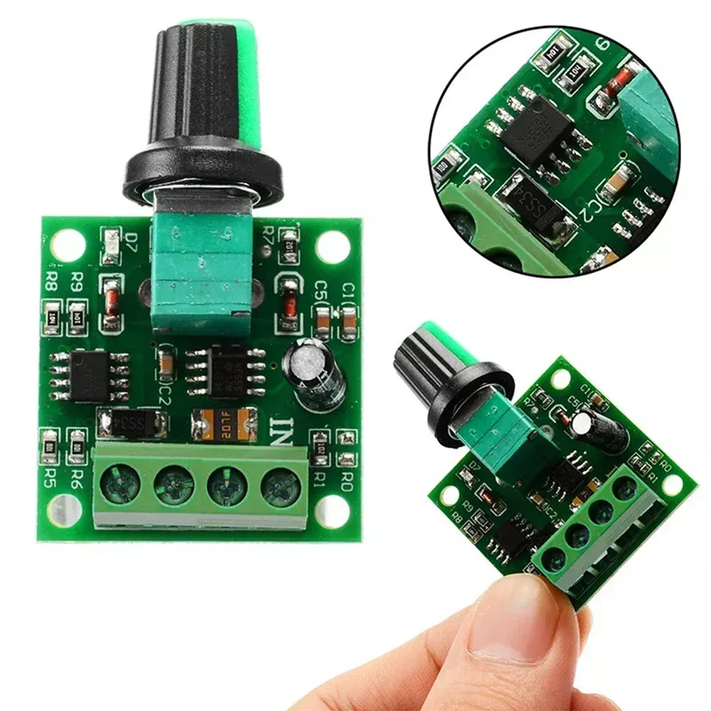 5Pcs PWM Motor Speed Controller 2A Low Voltage DC LED Dimmer Power Controller 1.8v 3v 5v 6v 12v Electric Motor Speed Control