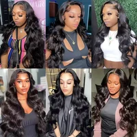 Raw Peruvian Body Wave 250% Density 40 42 inch 13x6 HD Lace Front Human Hair Wigs 13x4 Frontal Wigs Women Glueless Closure Wigs 6