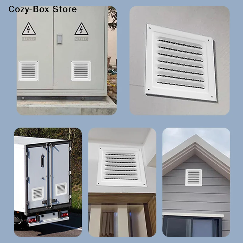[ZY]Metal Louver Air Vents Grille Ventilation Covers Grilles Duct Heating Cooling Vents Plate Screen Cover Air Vents[ZY]