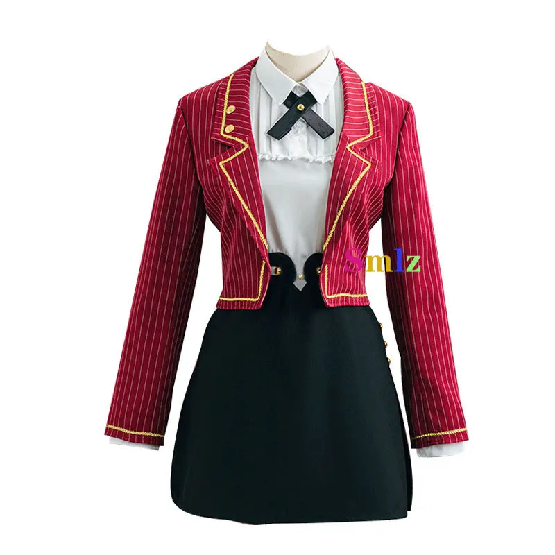 Heroína cosplay anime lágrimas de themis traje meninas escola uniforme vermelho halloween carnaval festa jk trajes