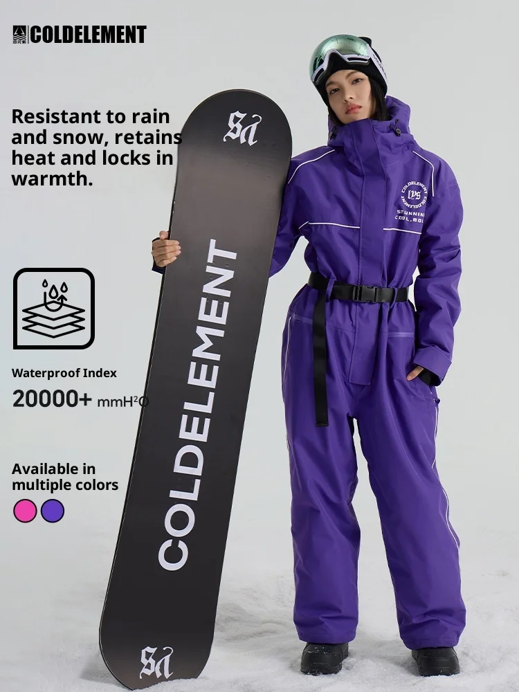 Unisex Men'S And Women'S Ski One-Piece Suits, Ski Jackets New One-Piece Suits For Warm Outdoor Ski Resort Wear Jackets
