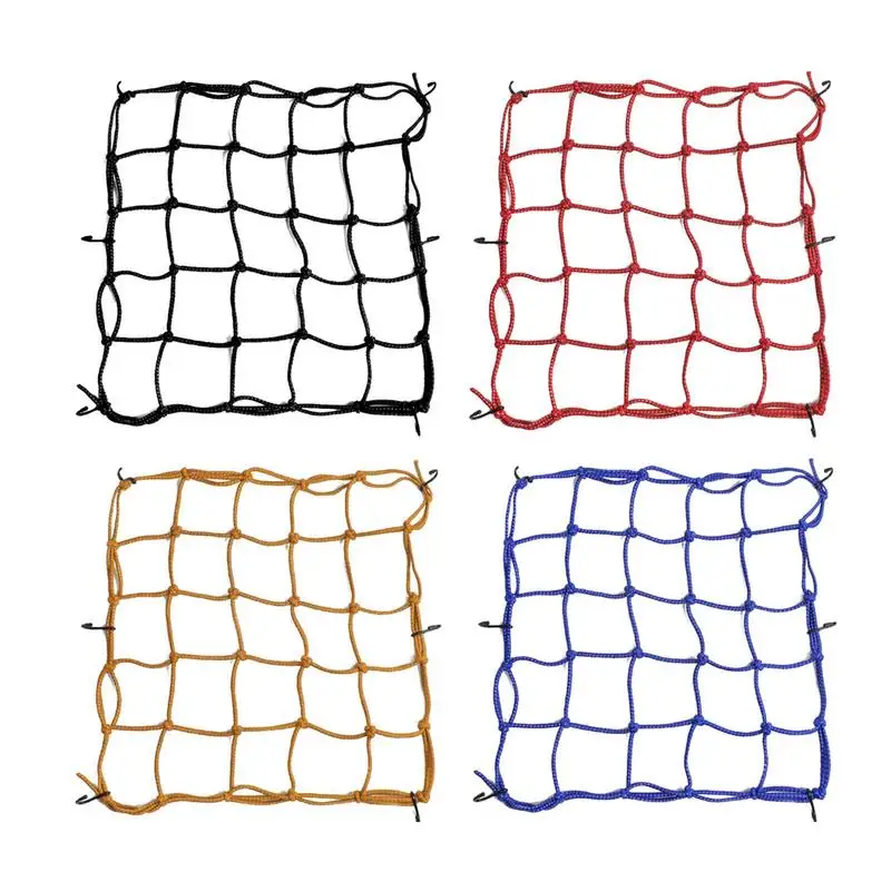 

Cargo Net For Motorcycle Elastic Reflective Luggage Bungee Holder Net Hold Down Luggage Net Bag Helmet Rope Net Pieces 5 Colors