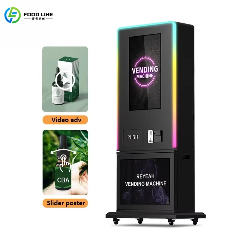 Customized Automatic Adults Only Cigar Vending Machine Facial Recognition Age Verification Cigarette Dispenser