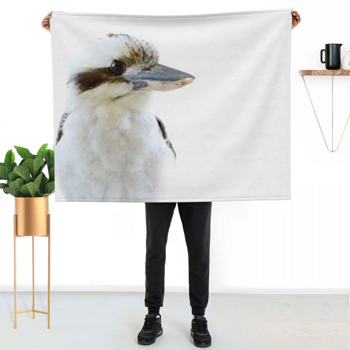 Kookaburra Looking Throw Blanket Sofa Quilt valentine gift ideas Comforter for winter Decoratives Sofa Blankets