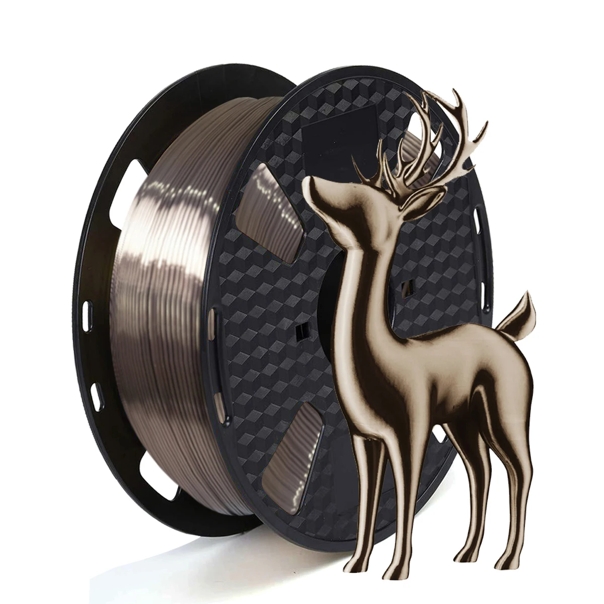 3D Printing Filament PLA Silk Rose Gold 250g 500g 1Kg 3D Printing Material Silk PLA Black 1.75mm Refills Wire Vacuum Packaging