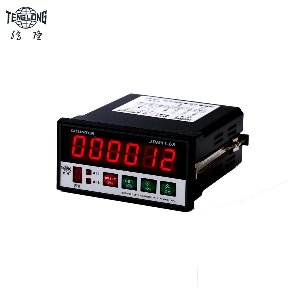 Amazon hot selling 6 digit digital programmable counter length meter yard with rotary encoder measuring wheel  instrument