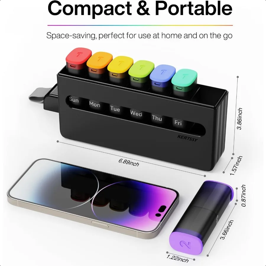 منظم حبوب الدواء الأسبوعي 2 مرات في اليوم Am Pm صندوق حبوب 7 أيام كبير مرتين علبة حبوب الدواء للأدوية اليومية زيوت الأسماك والفيتامينات