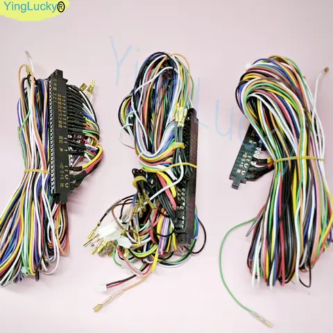 28p 커넥터 Jamma 하네스 와이어 아케이드 박스 게임 보드 조이스틱 버튼 네오 지오 캐비닛 코인 비디오 섀시 아케이드 게임 케이블