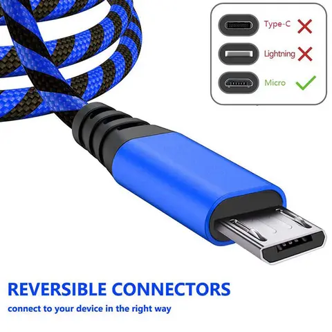 Nylon Braided Wire Charger Cable Micro USB Cable Date Sync 2A Fast Charging For Samsung A3/A5/A7A Huawei Android Mobile Phone