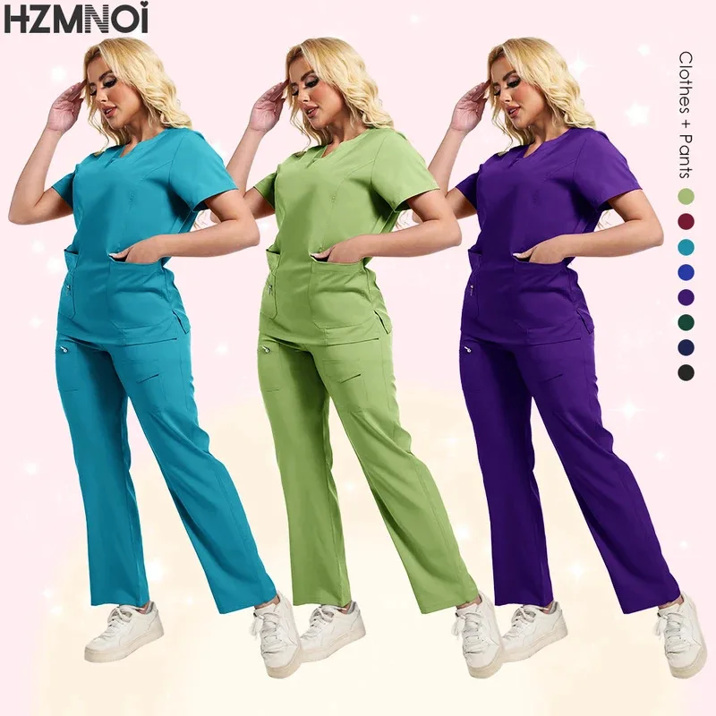 

Scrubs Women Beauty SPA Uniform Pet Clinic Store Veterinary Dentistry Work Clothes Set High-quality Medical Nurse Uniform Unisex
