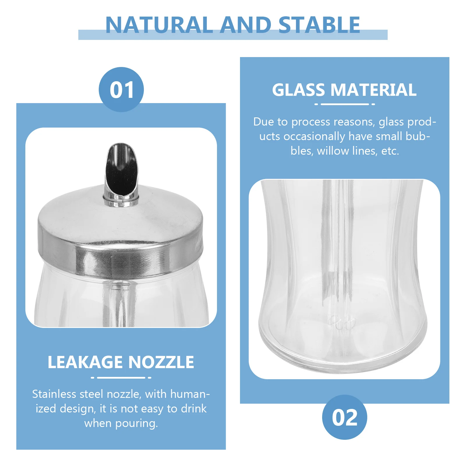 

Pepper Salt Shaker Glass Condiment Bottle Suitable Household Kitchen Restaurant Spice Storage Container Sugar Salt Dispenser