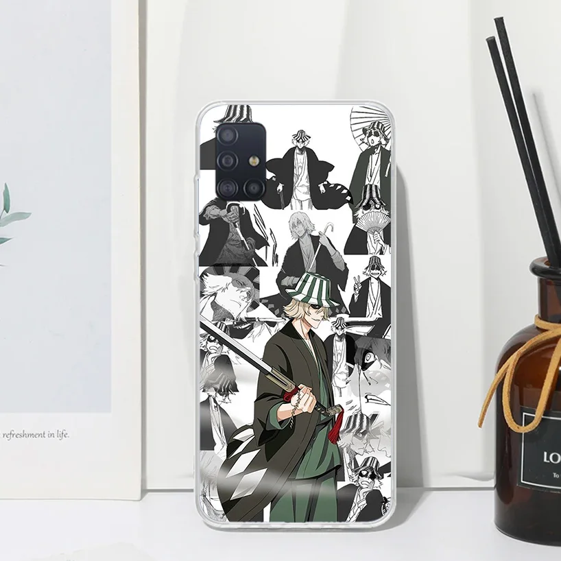 Ichigo Kenpachi Отбеливатель Аниме чехол для телефона Samsung A51 A41 A31 A21S A11 A01 A71 A50S A40 A30S A20E A10S A70 A6 A7 A8 A9 Plus Ba