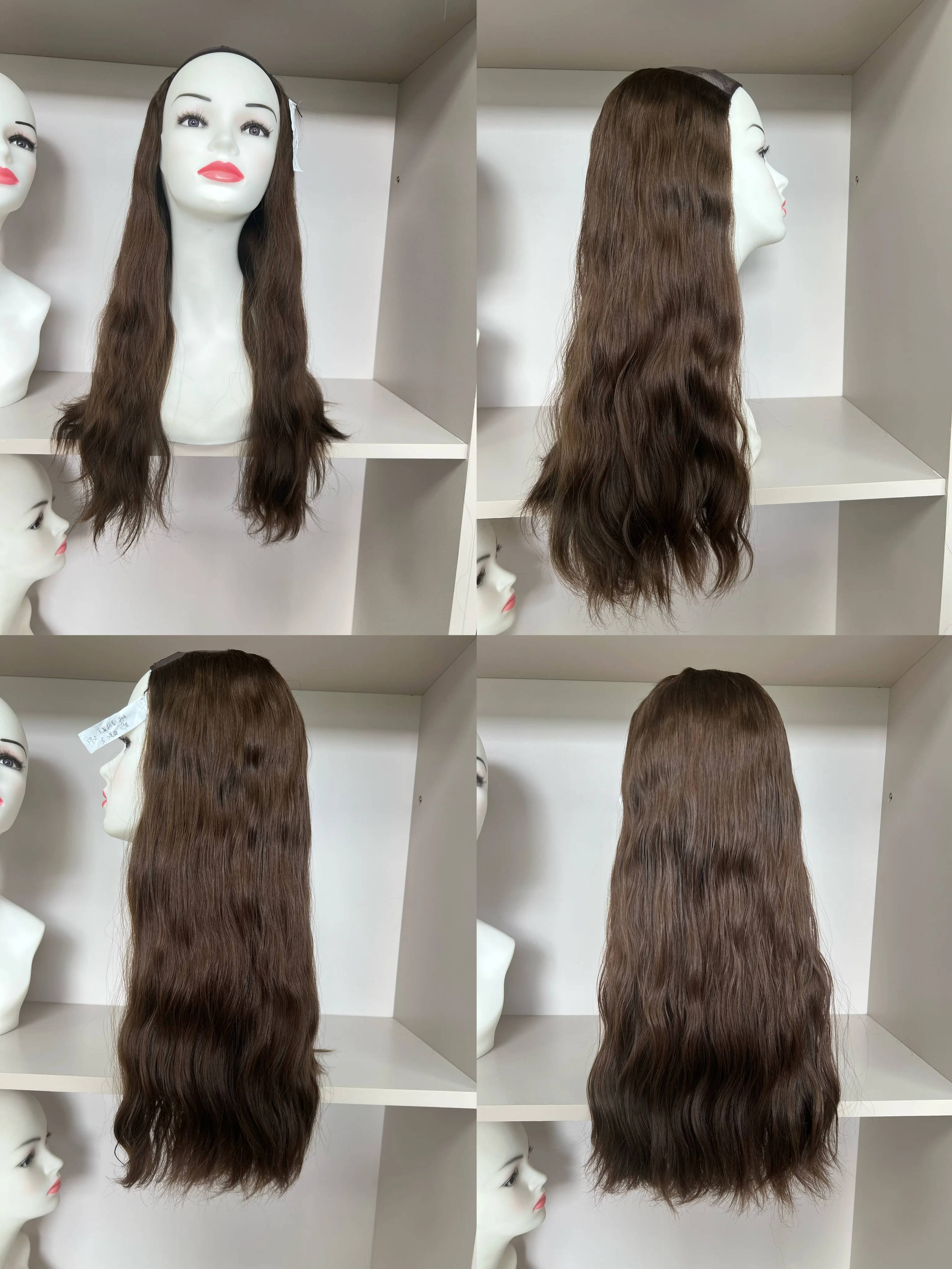 

Human Hair Kosher Wigs European hair Natural Color TsingTaowigs Jewish Wig Hatfall wig For Women Free Shipping