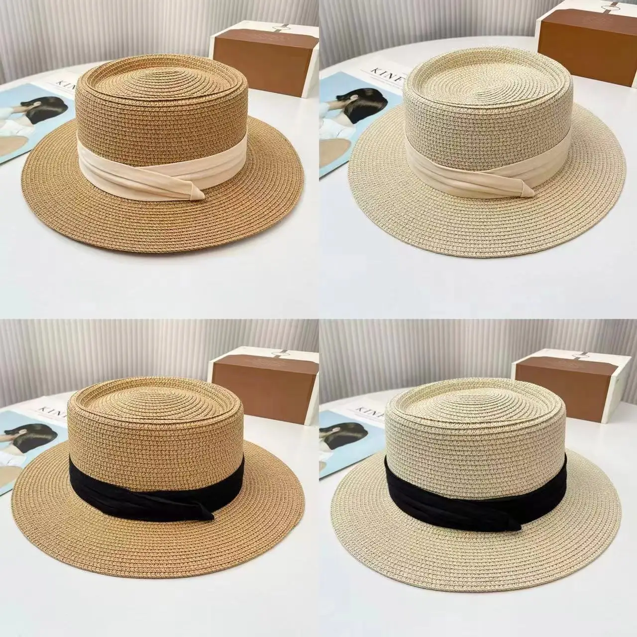 Flat Straw Hat Fren…