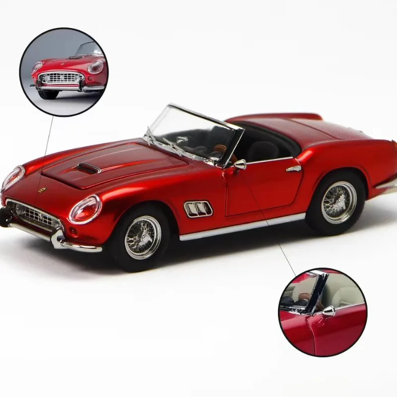 （In Stock）GFCC 1:64 1960 Jump Horse 250 SWB California Open Cover Alloy Car Model, Collectible Decoration Item