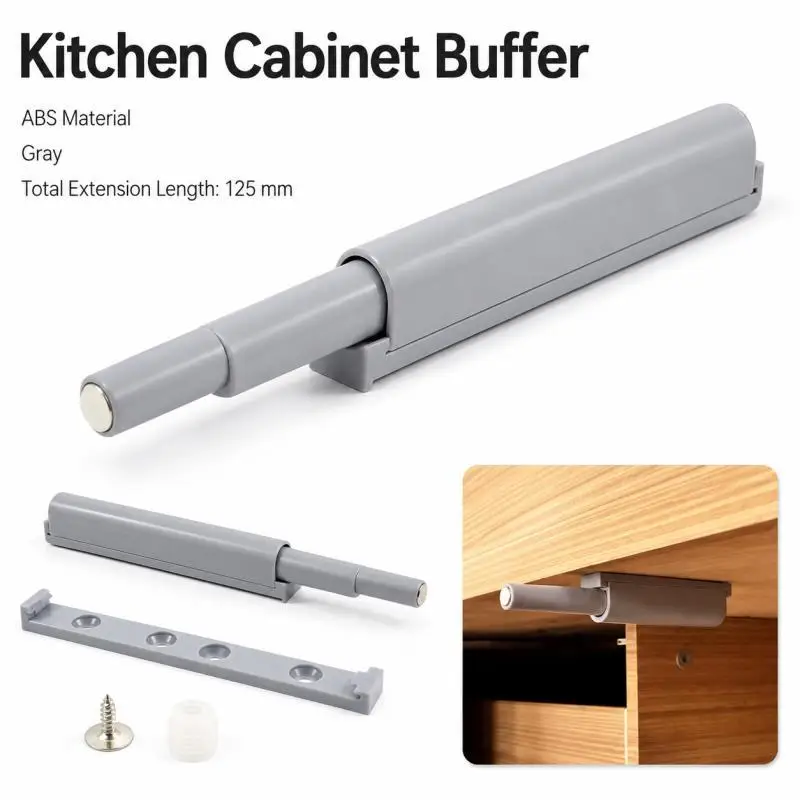 5~20pcs Cabinet Buffers Push to Open Door Catches Magnetic Latch Quiet Close with Invisible Handle Furniture Hardware Accessory