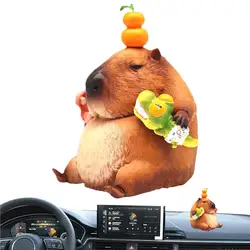 Capybara Figure Party Birthday Decorations Statue Ornament PVC Hand Painted Model Toy Craft Statue Ornament For Kids Car
