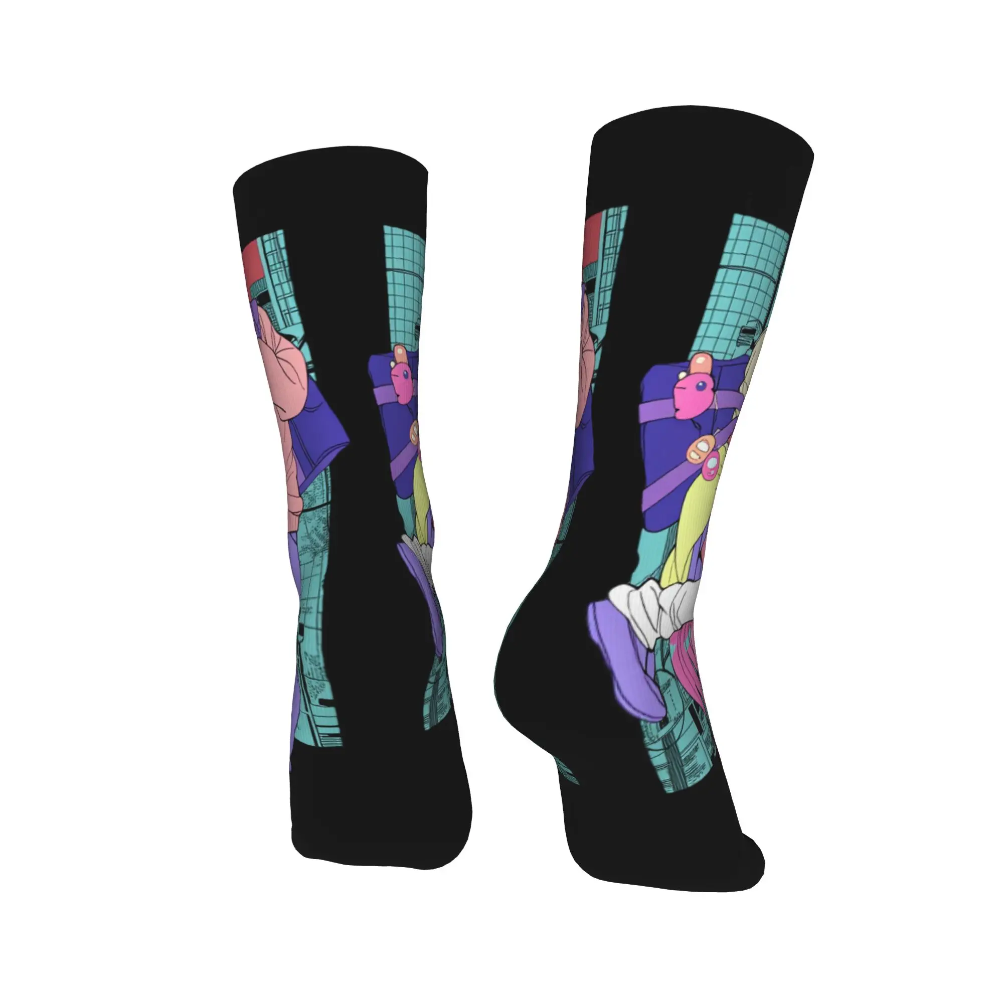 مناشير رجل Rezes الجوارب المضادة للانزلاق جوارب النساء الرجال لينة في الهواء الطلق الجوارب الخريف العصرية الجرافيك الجوارب #4