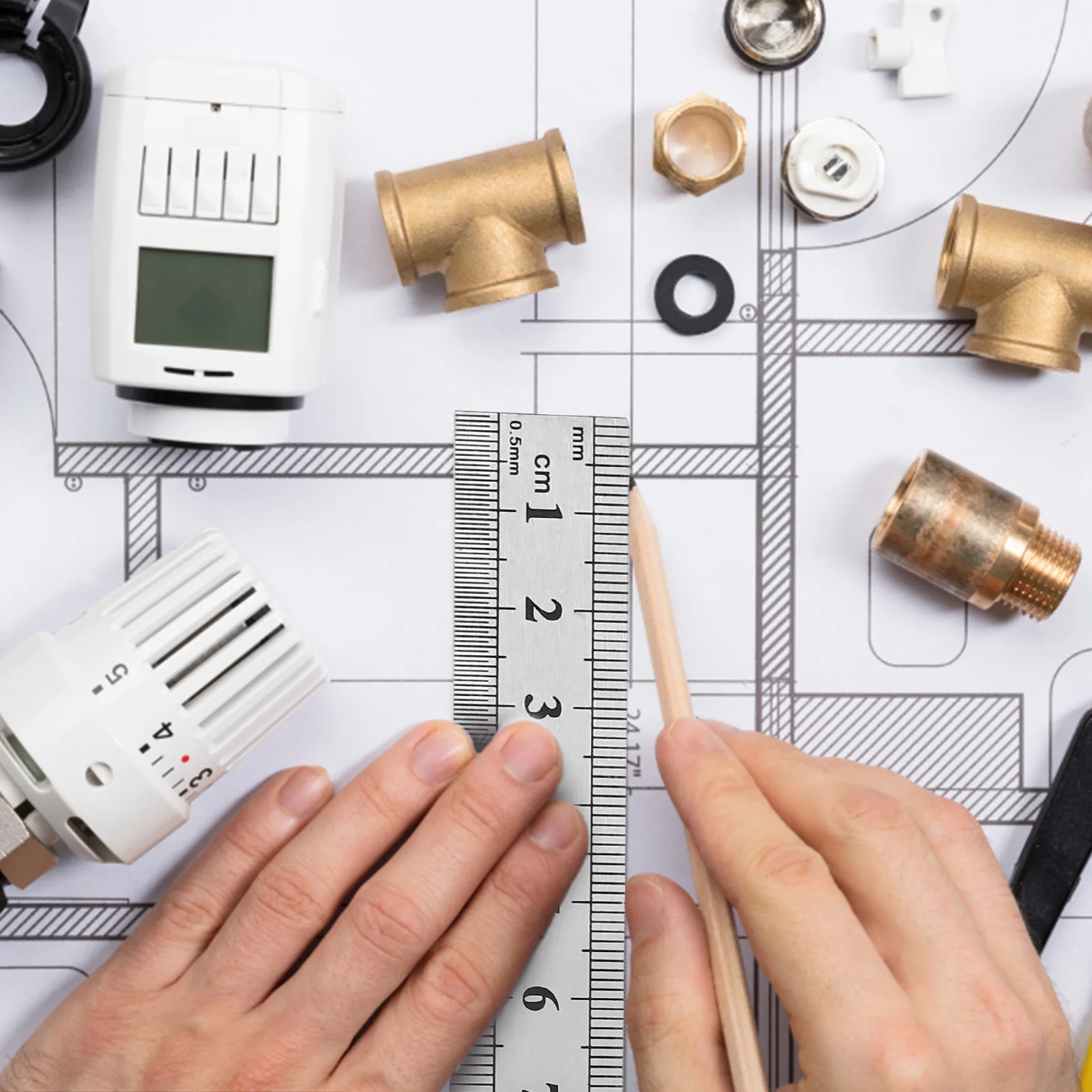 4 قطعة مساطر قياس الفولاذ المقاوم للصدأ مسطرة مستقيمة مجموعة 15 20 30 40 سنتيمتر المزدوج مقاومة مسطرة معدنية لمكتب المدرسة