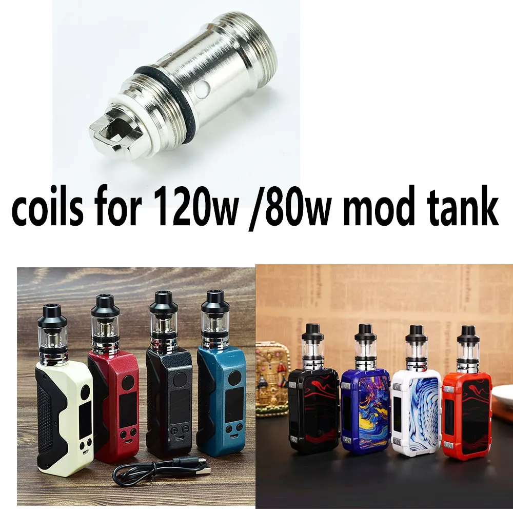 

Сменные катушки wolfcoolvape 120 Ом для электронной сигареты 80 Вт/Вт, комплект боксмода Ом, катушка для вейпа