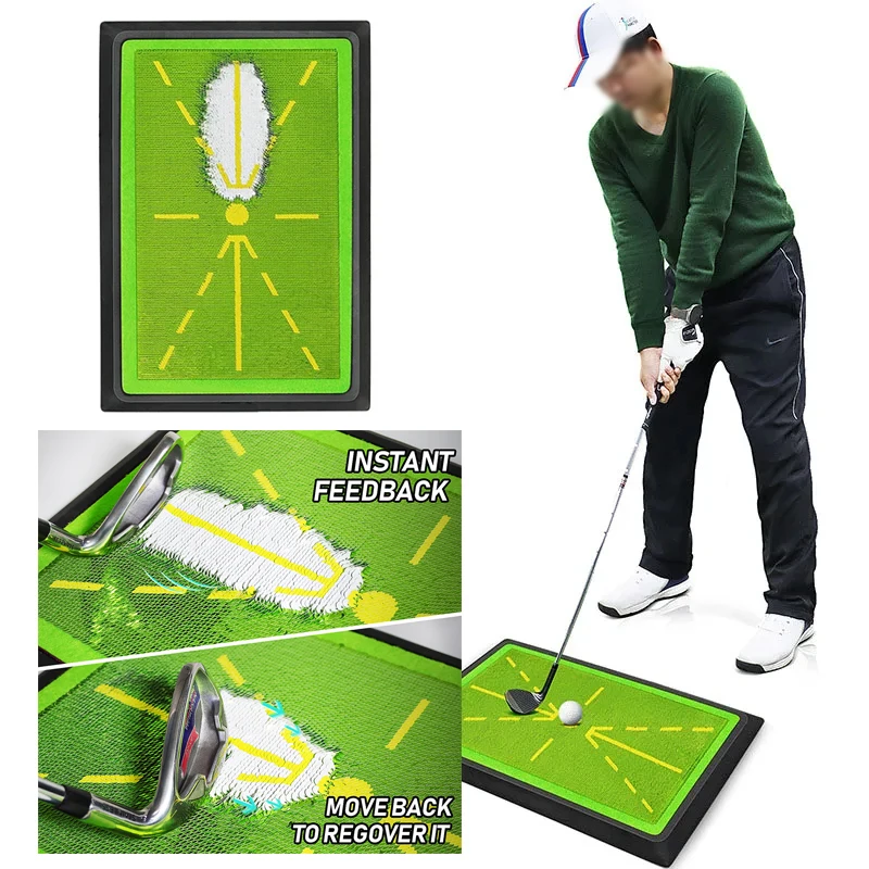

High Quality Golf Training Pad for Swing Detection Batting Ball Trace Directional Mat Swing Path Pads Swing Practice Pads