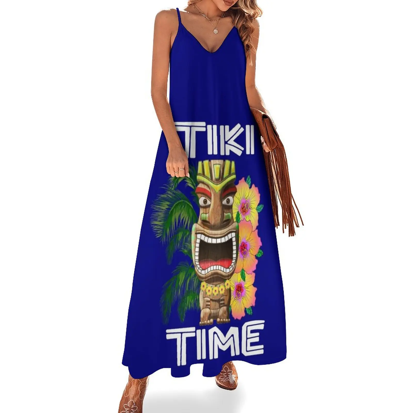 

Funny Tiki Time Sleeveless Dress sexy dress evening dress