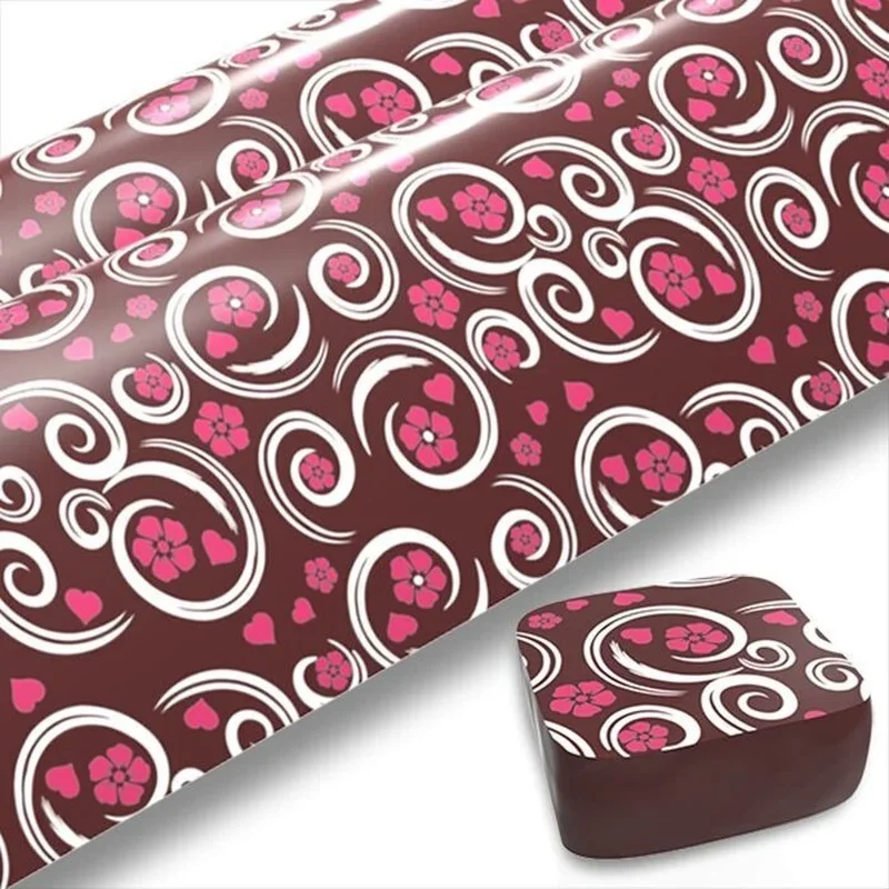 10Pcs/20Pcs Multi-Pattern Food Transfer Paper Chocolate Transfer Paper Baking Diy Transfer Sheet 30X20Cm