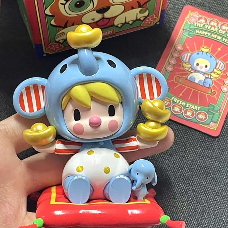 

DIMOO The New Year of Tiger Series Blind Box Toys Guess Bag Mystery Box Mistery Caixa Action Figure Surpresa Birthday