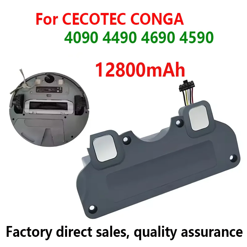 12800mAh 14.8V 100% New CECOTEC CONGA 4090 4490 4690 4590 Mopping Robot Battery Pack Netease Intelligent Manufacturing NIT M