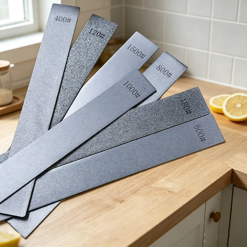 Baseless Professional Diamond Whetstone 150‑1500# Knife Sharpening Tool Kitchen Supplies for DIY Woodworking Hand Accessories