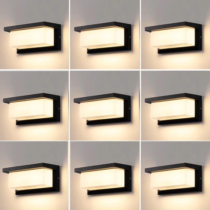 Led Outdoor Lights Wall Light Waterproof IP65 Motion Sensor Led Lighting Porch Lights Balcony Garden Lights Outdoor Wall Lamp