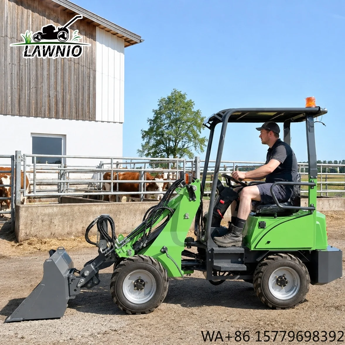 In Stock Telescopic Loader  Full Hydraulic Steering Powerful Hydraulic System for Warehouse Handling Telescopic Arm Loader