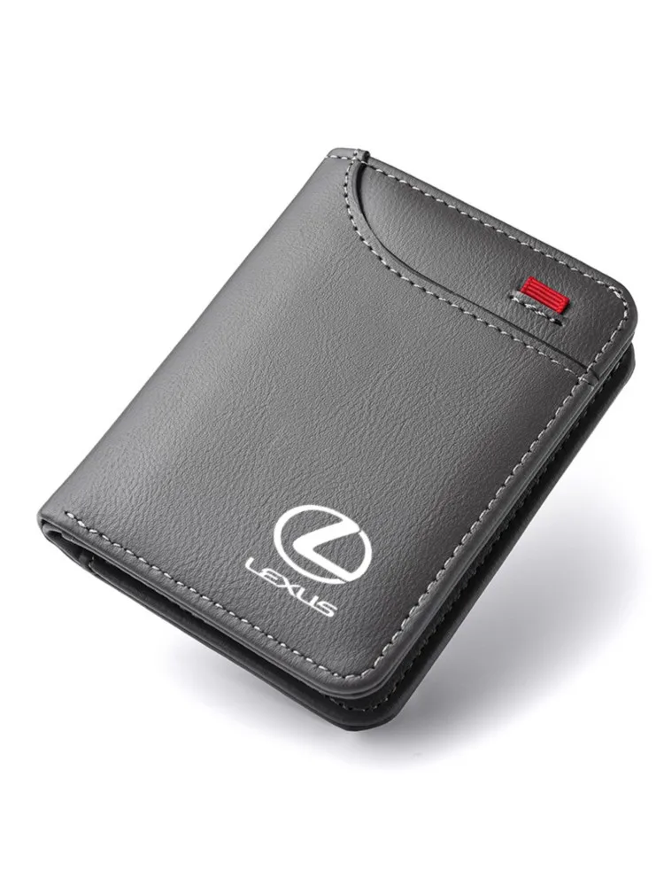 Portefeuille souple en cuir pour voiture, Mini porte-cartes de crédit, petit portefeuille Portable pour Lexus GX470 LS400 LX470 LX570 RC350 UX250h ES350 RX450h