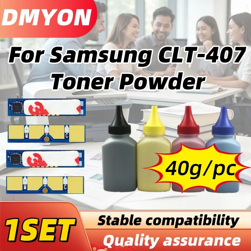 

CLT 407 CLT-407 CLT-K407S Toner and Chip for Samsung CLP-320 CLP-325 CLP-326 CLX-3180 CLX-3185 Refill Toner Cartridge Powder