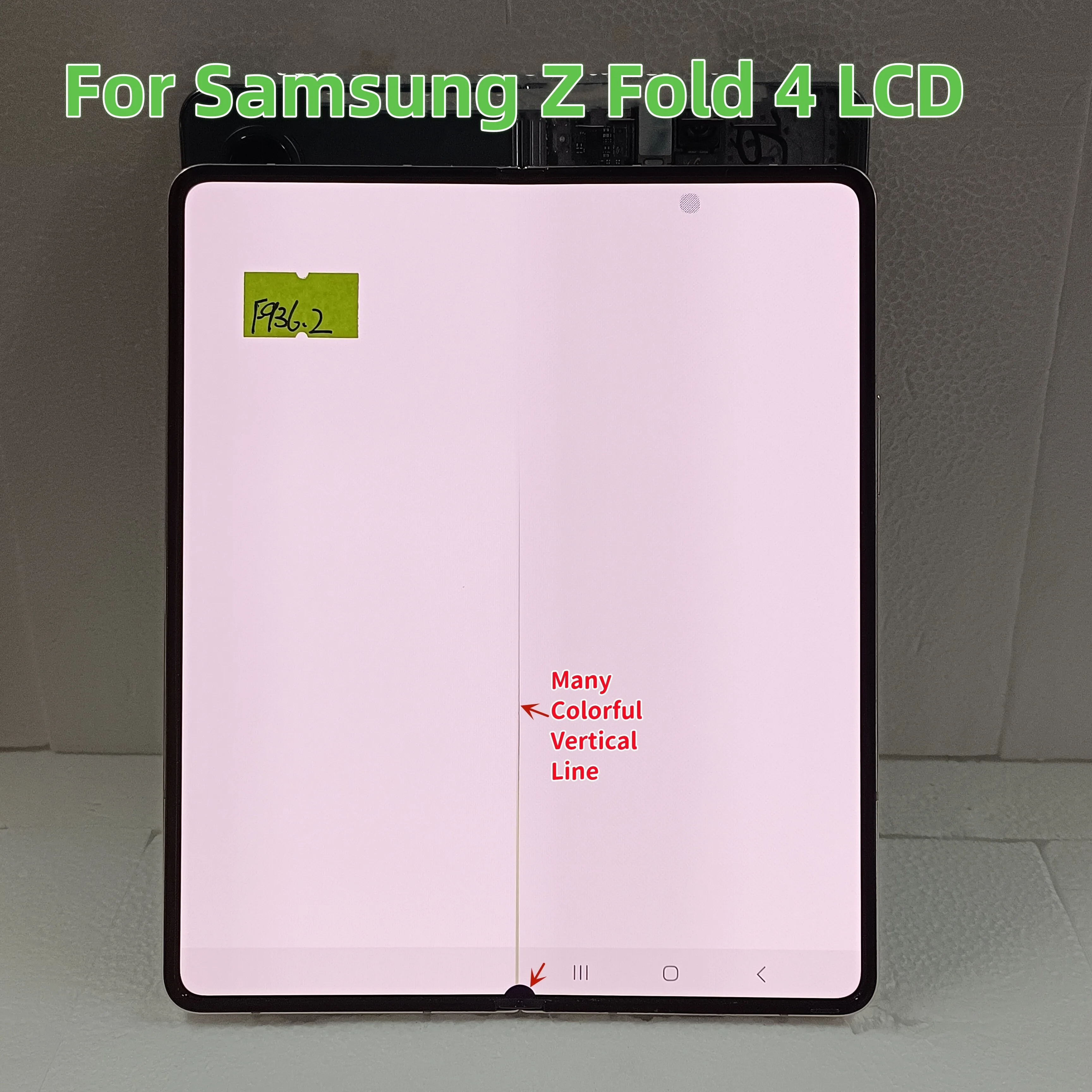 Super AMOLED For Samsung Z Fold 4 F936 SM-F936U F936W Display Touch Screen Digitizer Z Fold4 Inner Foldable LCD Screen，Framed